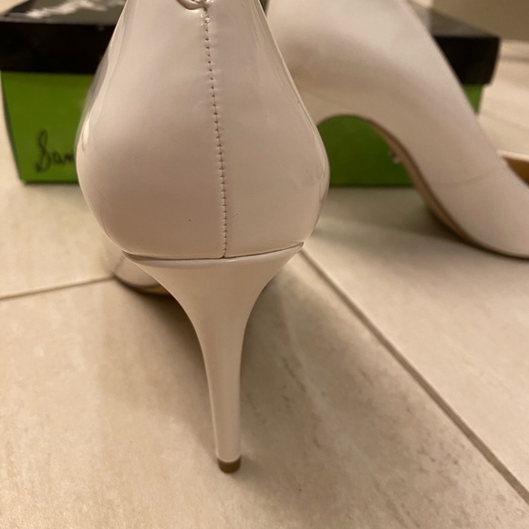 Sam Eldeman White Patent Heel - Picture 3 of 3